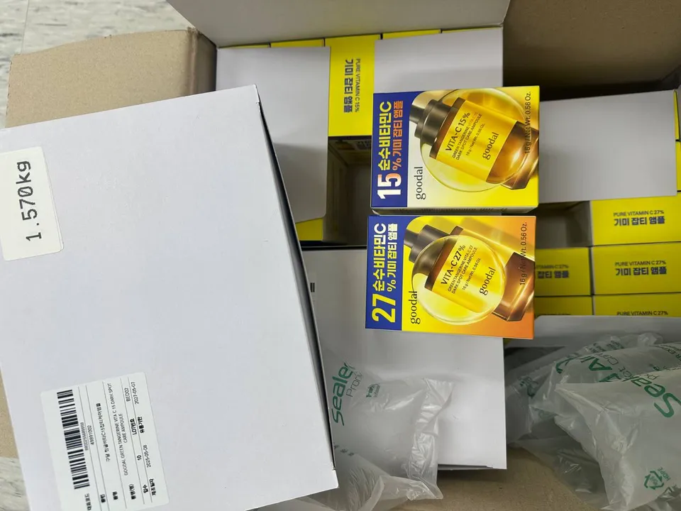 Products in their shipping cartons
