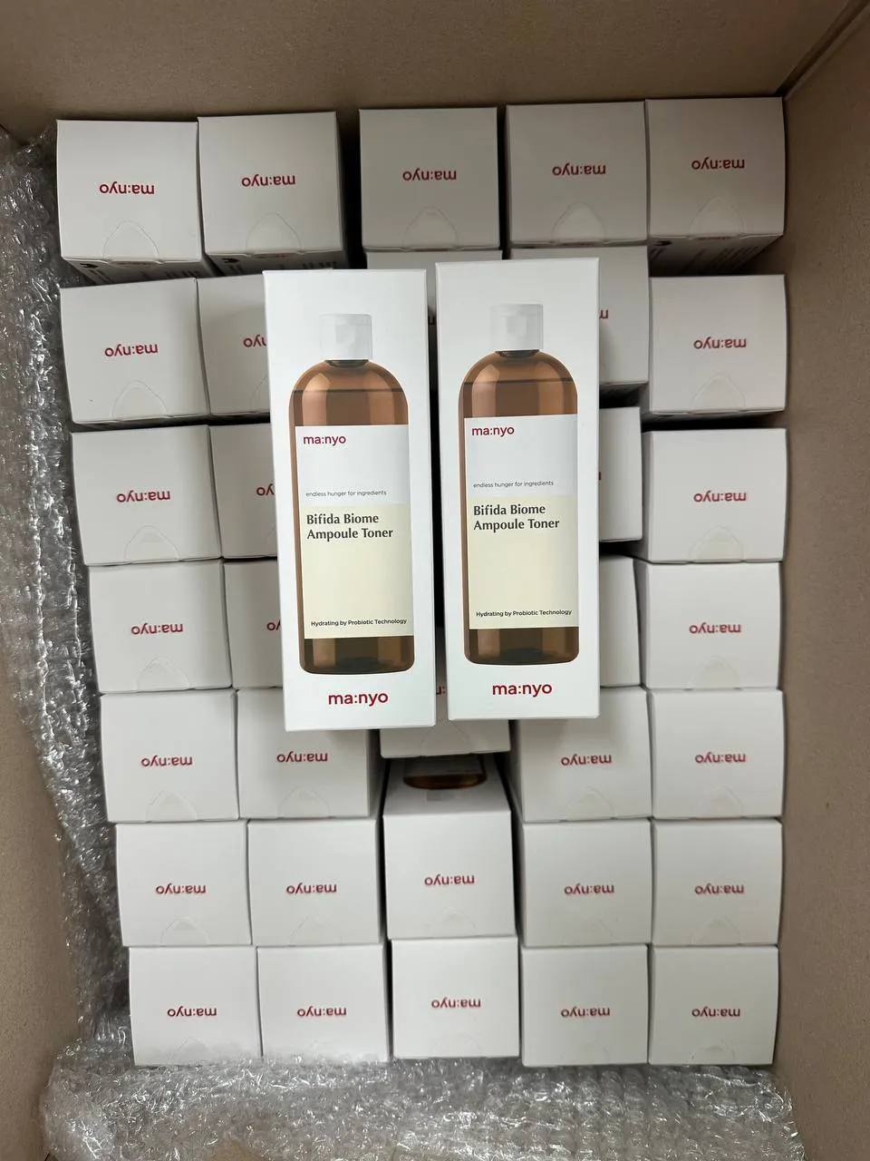 ma:nyo · Products in their shipping cartons