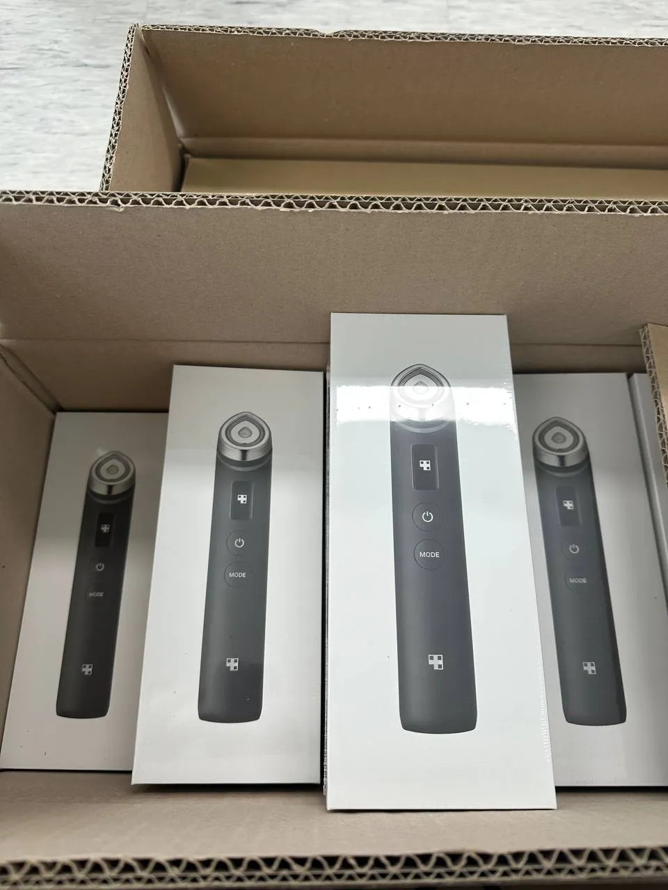 medicube · Products in their shipping cartons
